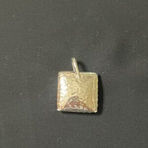 Hammered Sterling Silver Pendant